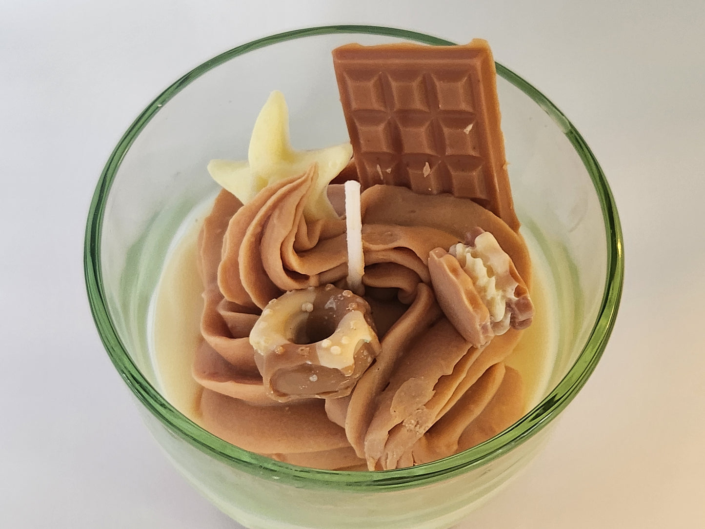 Kerze - Milchkaffee