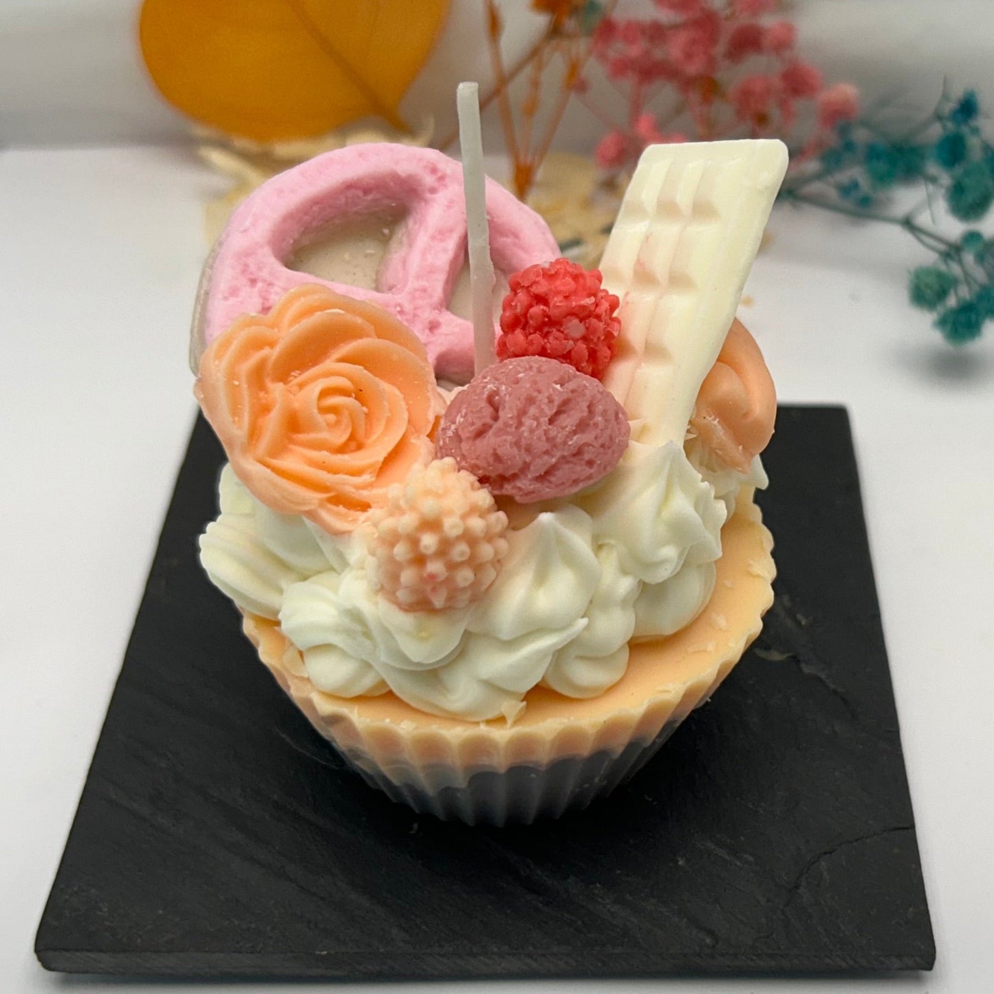 Candle - Salmon Cupcake