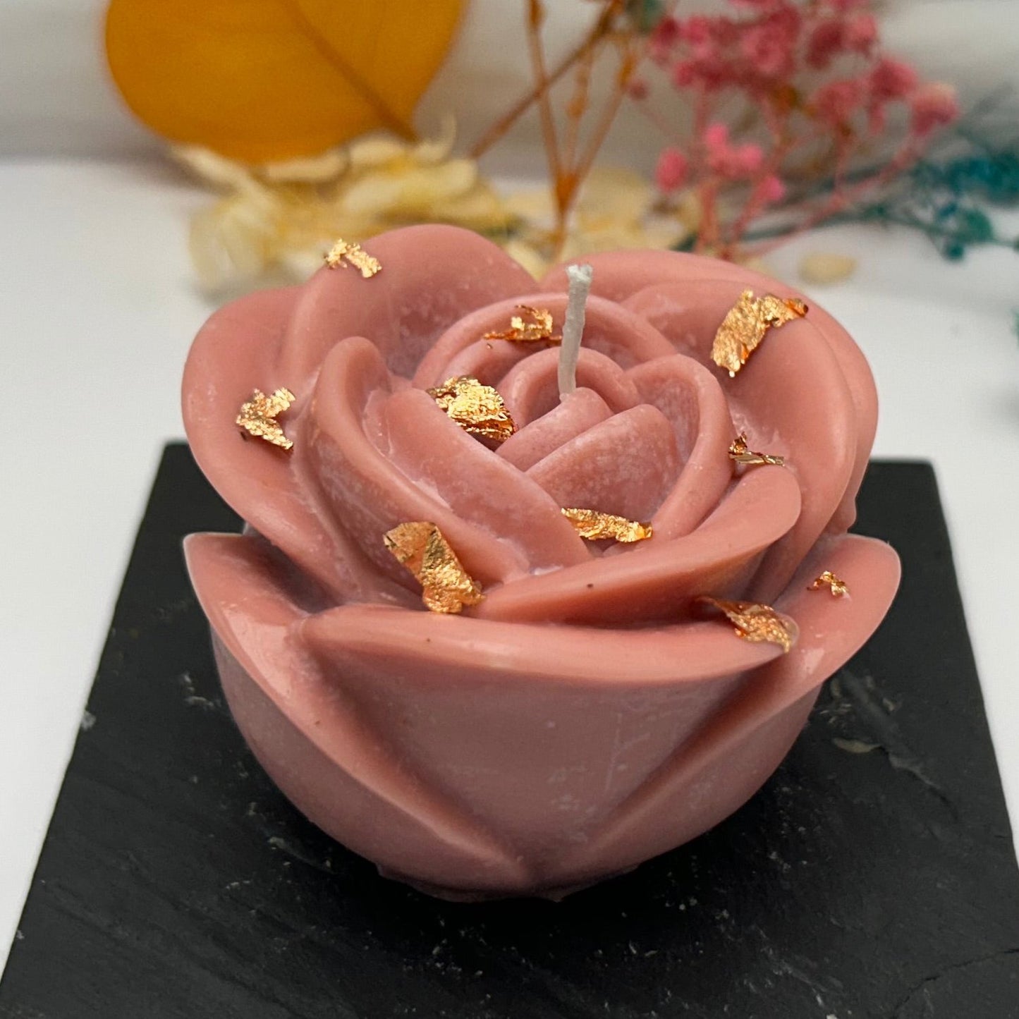 Kerze - Liebesrose