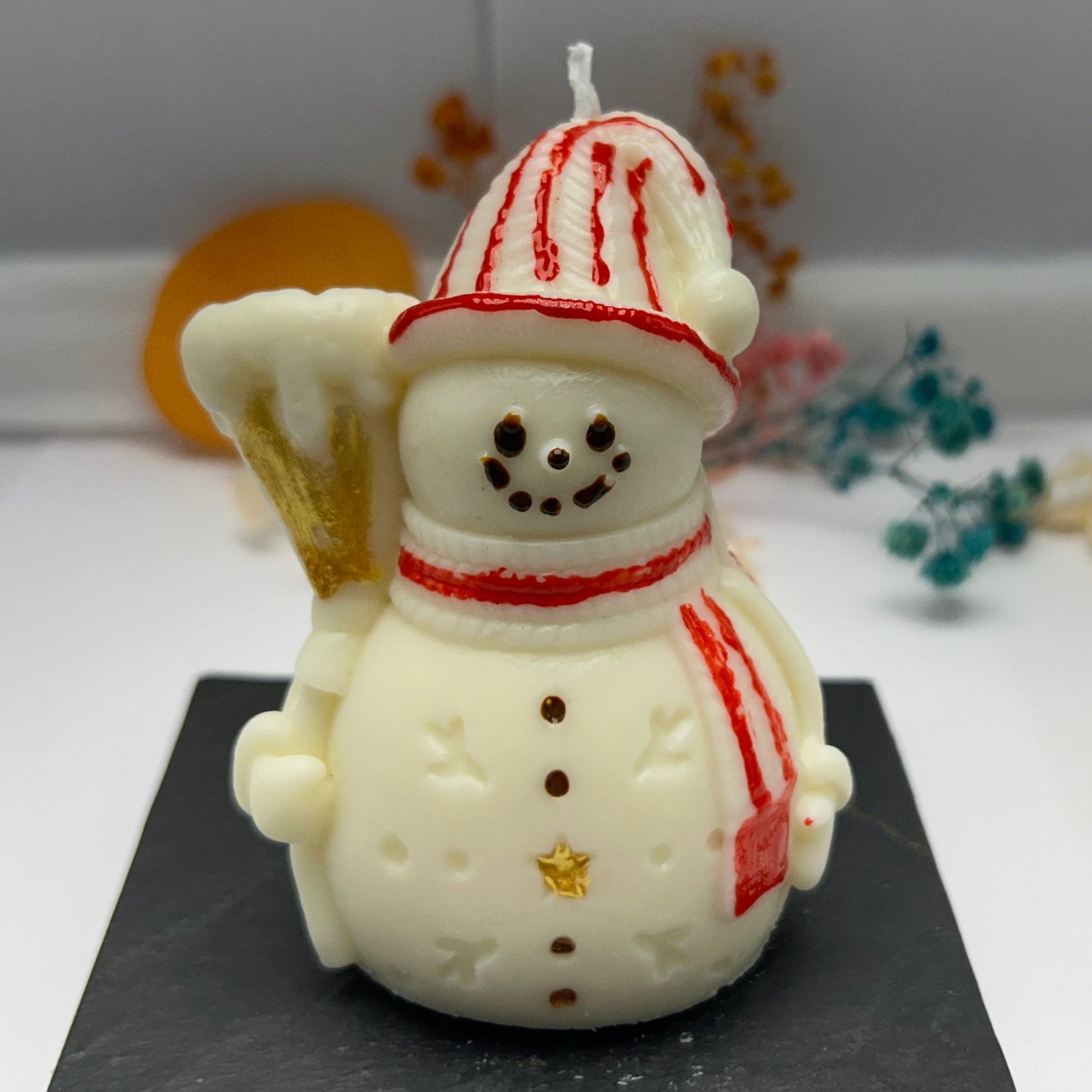 Kerze - Schneemann