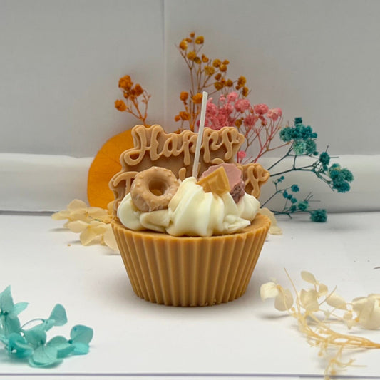 Kerze - Happy Birthday Cupcake