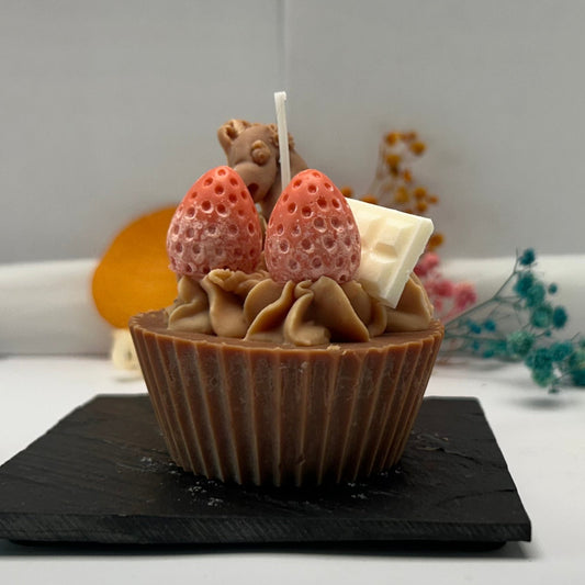 Kerze - Schokoladen Cupcake