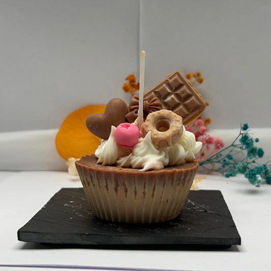 Kerze - Schokoladenfantasiecupcake