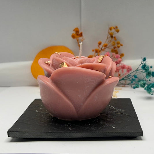 Kerze - Liebesrose