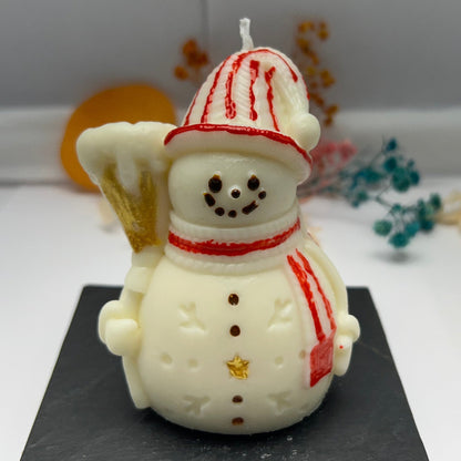 Bougie - bonhomme de neige